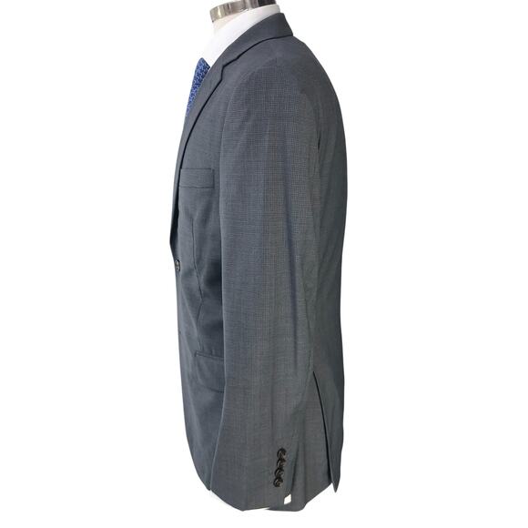 Ralph Lauren Mens Size 38R Suit 2 Piece Drop 6 Micro Check Gray Stretch 2 Button - Picture 8 of 16